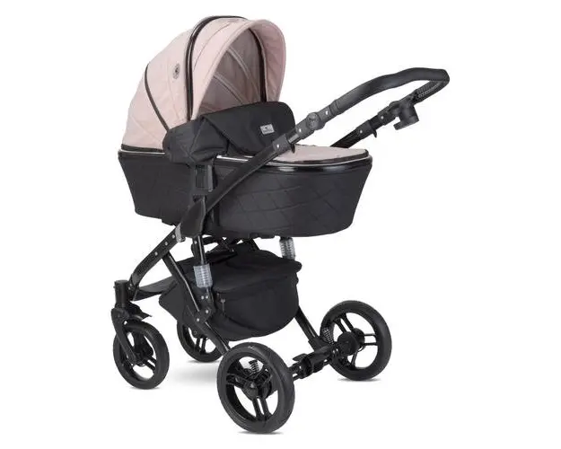 Carucior Lorelli Set Rimini Premium, cos auto separat, 0-15 kg, 0-3 ani (Roz)