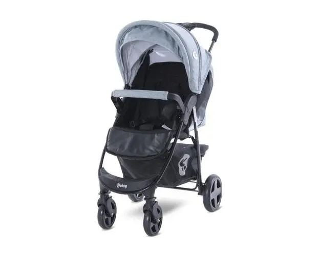 Carucior Lorelli 2 in 1 Daisy Basic Set, 0+ Ani, 0-10Kg (Negru/Albastru)