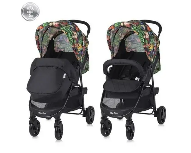 Carucior sport Lorelli Martina, 0-15 kg, 6 luni-3 ani (Tropical Flowers)