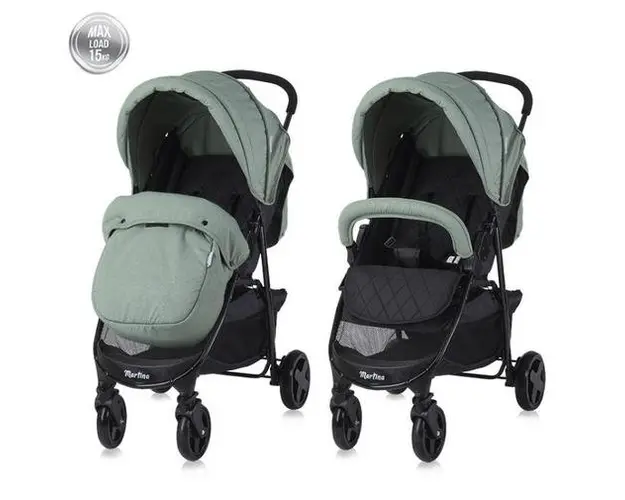 Carucior sport Lorelli Martina, 0-15 kg, 6 luni-3 ani (Green Bay)