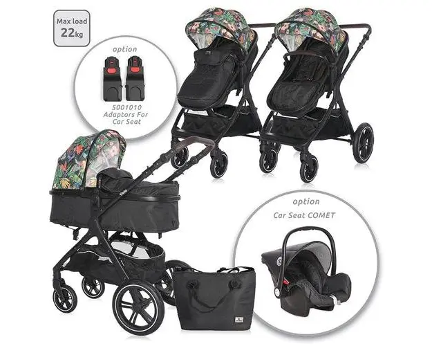 Carucior transformabil Lorelli Viola, 0-22 kg, 0-4 ani (Multicolor)