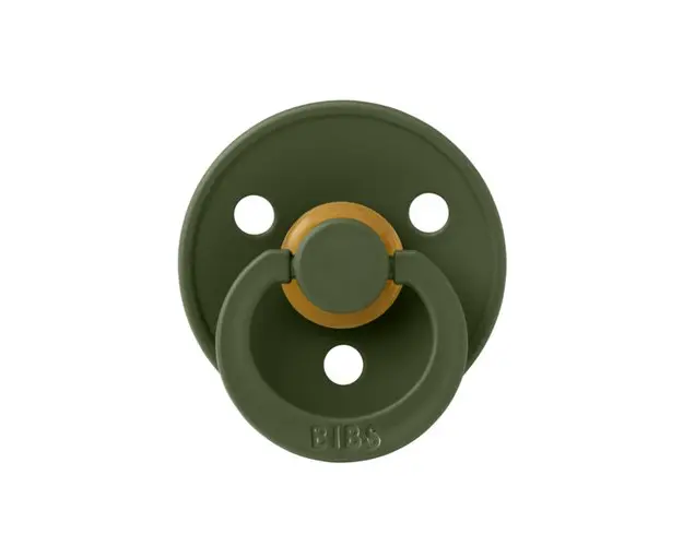 Suzeta Colour Latex BIBS Hunter Green, tetina rotunda, 0 luni +