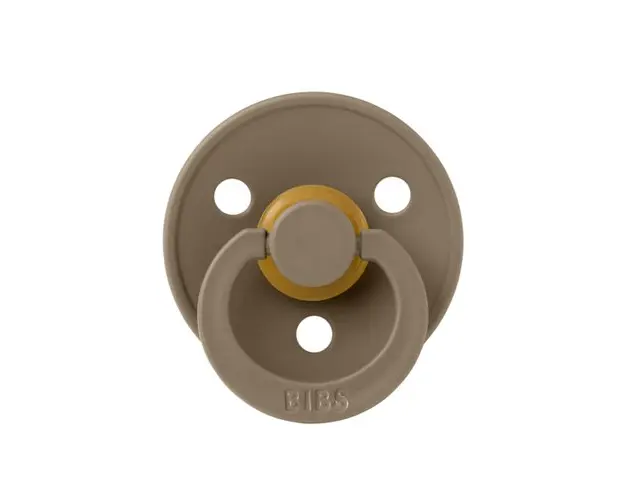 Suzeta Colour Latex BIBS Dark Oak, tetina rotunda, 0 luni +