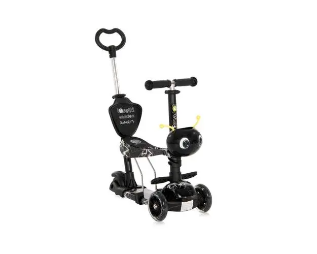 Trotineta cu scaun pentru copii Lorelli Smart Plus (Negru)