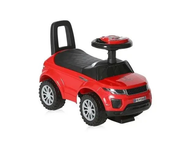 Masinuta de teren Lorelli, cu muzica, sunete si lumini, Rosu