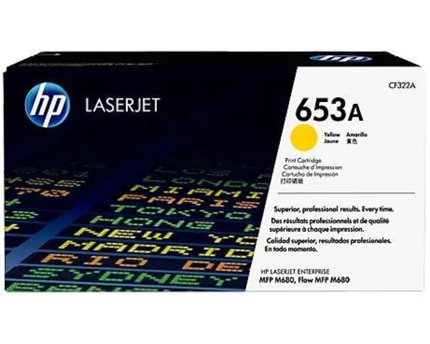 Toner HP 653A, 16500 pagini (Galben)
