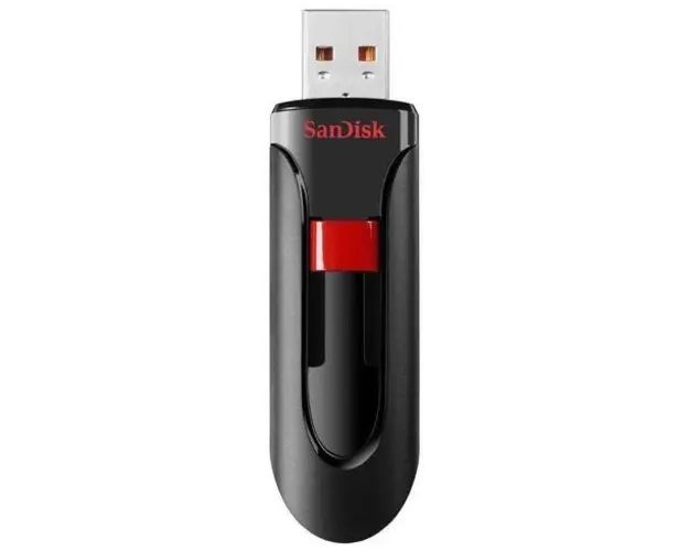 Stick USB SanDisk Cruzer Glide, 32GB (Negru/Rosu)