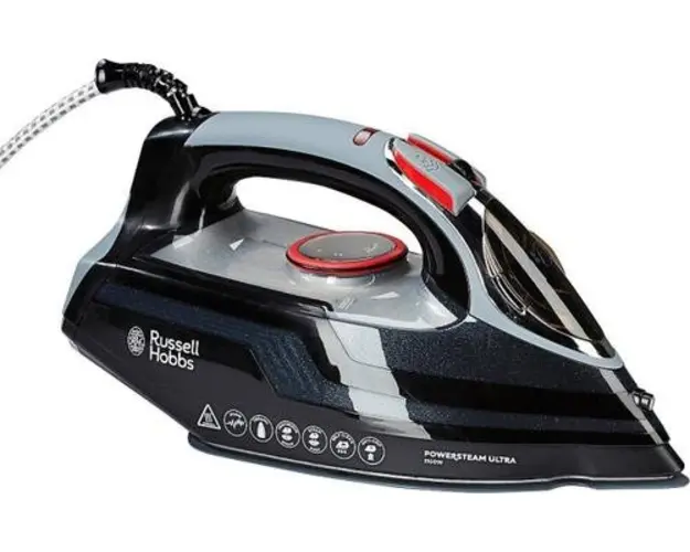 Fier de calcat Russell Hobbs Power Steam Ultra 20630-56, Talpa Ceramica, 3100W, 0.35l (Negru)