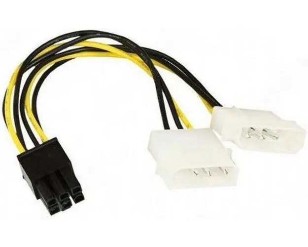 Cablu alimentare Gembrid 5.25inch Molex - 5.25inch Molex + 6 pin conector CC-PSU-6