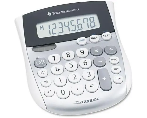 Calculator de birou Texas Instruments BASIC TI-1795 SV, 8-digit
