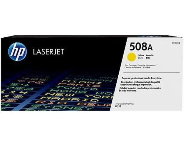 Toner HP LaserJet 508A, 5000 pagini (Galben)