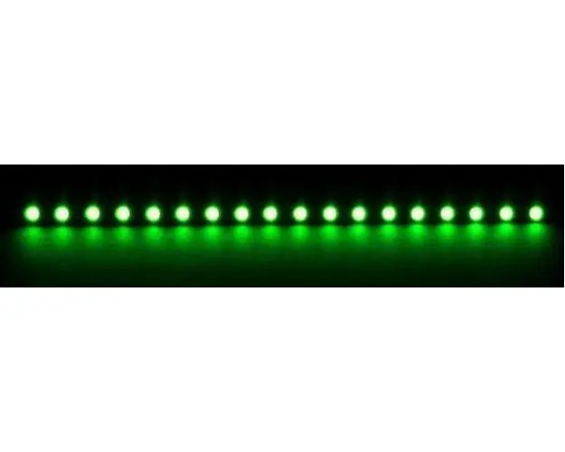 Bara rigida Nanoxia, 18 LED-uri ultra-luminoase, 20 cm (Verde)