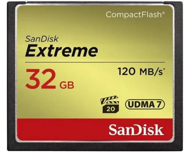 Card de memorie SanDisk Compact Flash Extreme 32GB, 120 MB/s