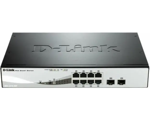 Switch D-Link Gigabit DGS-1210-08P, 8 porturi
