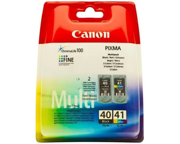 Pachet Canon MultiPack PG-40 + CL-41 (Negru + Color)