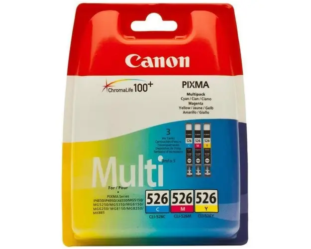 Pachet Canon MultiPack CLI-526MULTI (Cyan+Magenta+Galben)