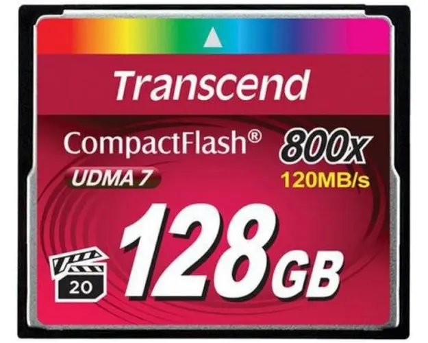 Card de memorie Transcend Compact Flash, 128GB, 800x
