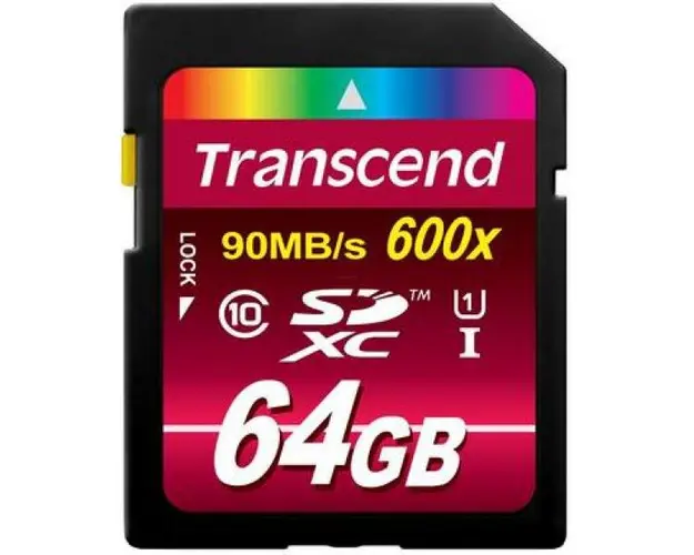 Card de memorie Transcend SDXC, 64GB, Clasa 10, UHS-I