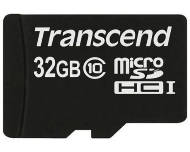 Card de memorie Transcend microSDHC, 32GB, Clasa 10 + Adaptor