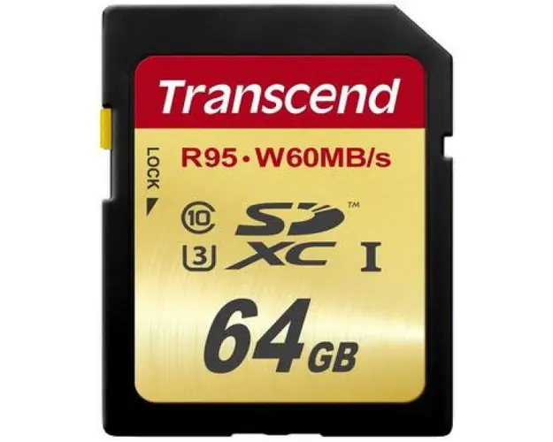 Card de memorie Transcend SDXC, 64GB, Clasa 10, UHS-I U3