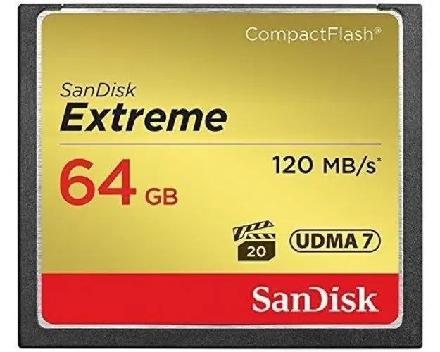 Card de memorie SanDisk Compact Flash Extreme, 64GB, 120MB/s