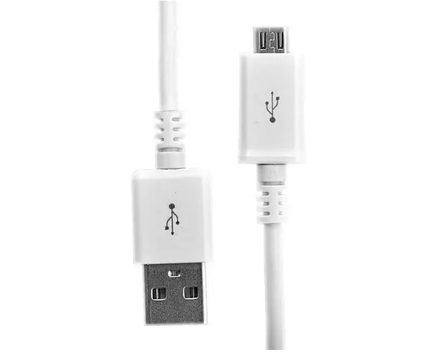 Cablu de date Procell CIUSBMICROA, microUSB, Universal, 1m (Alb)