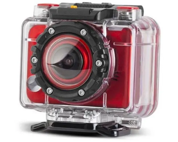 Camera Video de Actiune Energy Extreme, Full HD, 5 MP, Rezistenta la apa (Rosie)