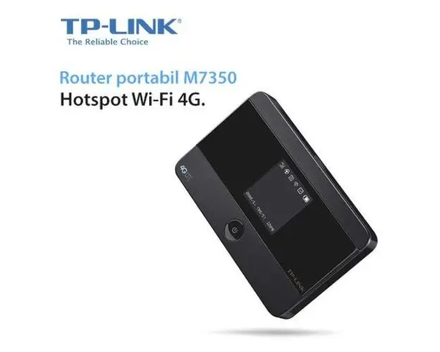 Router Wireless portabil TP-LINK M7350, 3G/4G, 150 Mbps, 1 Antena interna