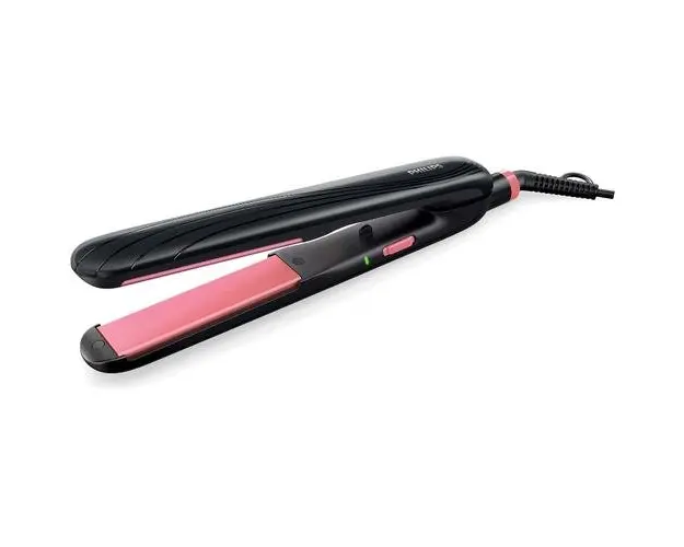 Placa de indreptat parul Philips Essential Care HP8323/00, Placi ceramice, Incalzire 60 secunde, Placi 100mm, 210 grade, Negru