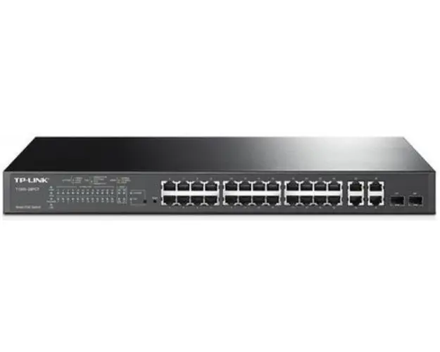 Switch TP-LINK T1500-28PCT, 24 porturi 10/100Mbps, 4 porturi Gigabit, 2 porturi SFP