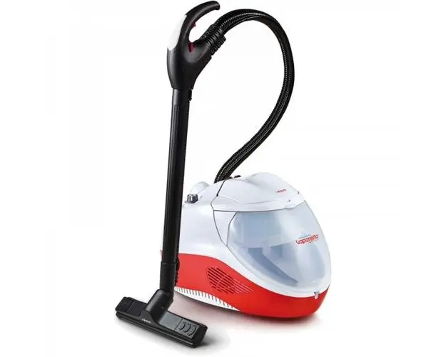 Aparat de curat cu abur Polti Vaporetto Lecoaspira FAV 50 PVEU0083, 2450W, 5 bari, 0.5 l, Rosu