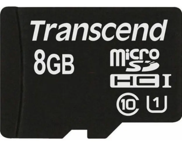 Card de memorie Transcend, microSDHC, 8GB, UHS-I, 600x