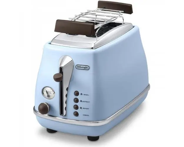 Prajitor paine Delonghi Icona Vintage CTOV 2103.AZ, 900W, 2 felii (Albastru)