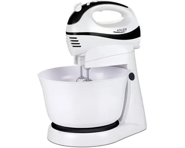 Mixer cu bol Adler AD4206, 300W, Alb