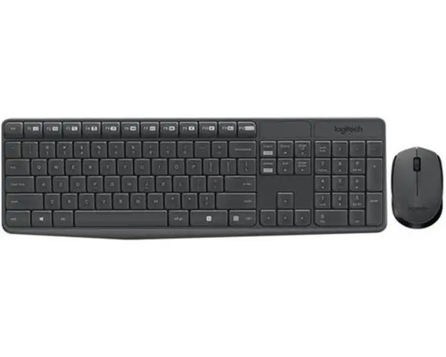 Kit Tastatura si Mouse Logitech Combo MK235 (Negru)