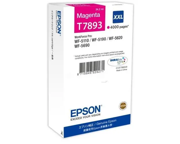 Cartus cerneala Epson T7893 XXL, 4000 pagini (Magenta)
