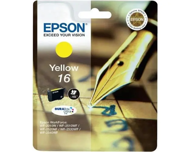 Cartus cerneala Epson 16 DURABrite Ultra, aprox. 165 pagini (Galben)