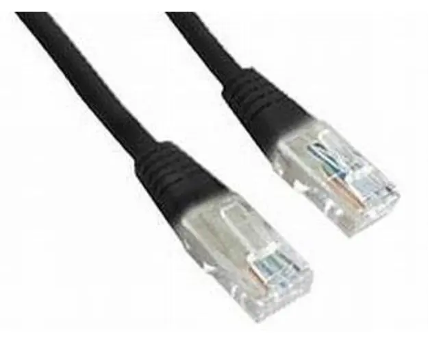 Cablu UTP Gembird PP12-1M/BK, Patchcord, CAT.5e, 1m (Negru)
