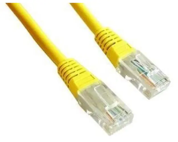 Cablu UTP Gembird PP12-1.5M/Y, Patchcord, CAT.5e, 1.5m (Galben)