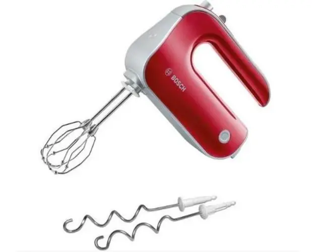 Mixer de mana Bosch MFQ40303, 500W (Rosu-Alb)