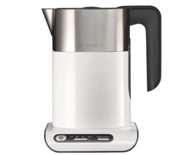 Fierbator cordless Bosch TWK8611P, 2400 W, 1.5 l (Alb)