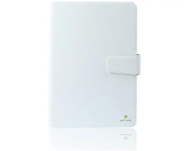Husa Book cover Just Must Joy JMJOY8-9WH pentru tablete de la 8inch pana la 9inch (Alb)