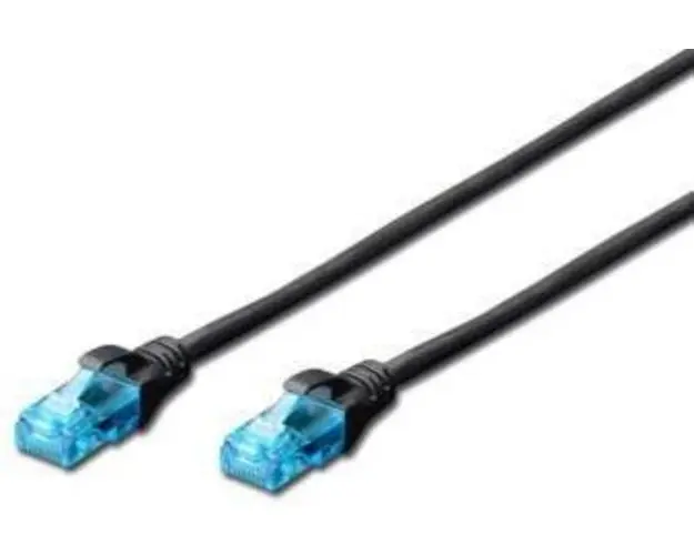 Cablu UTP Digitus DK-1512-010/BL, CAT.5e, Patch 1 m (Negru)