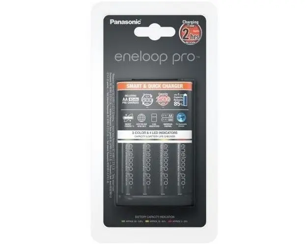Incarcator Foto Panasonic K-KJ55HCD40E + 4 x R6/AA, 2500 mAh