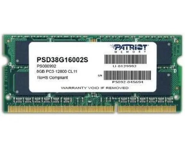 Memorie Laptop Patriot SODIMM, DDR3, 1x8GB, 1600 MHz, CL11