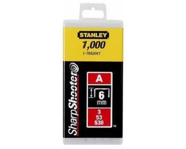 Pachet 1000 capse Stanley 6 mm