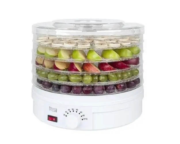 Deshidrator de fructe si legume TEESA TSA3030, 250W, capacitate 5kg (Alb)