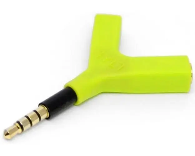 Adaptor Audio Tylt Y-SPLIT, 2x Jack 3.5mm (Verde)