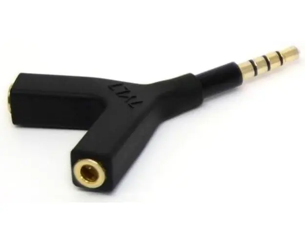 Adaptor Audio Tylt Y-SPLIT, 2x Jack 3.5mm (Negru)