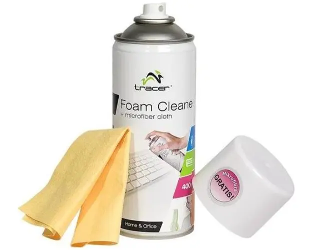 Spuma curatare Tracer TRASRO42105, 400 ml + Laveta Microfibra